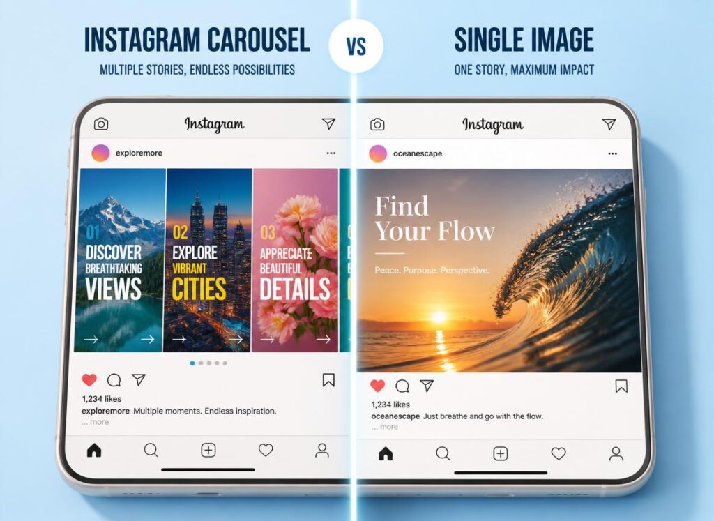 Instagram Carousel vs Single Image: Which Gets More Reach in 2026?