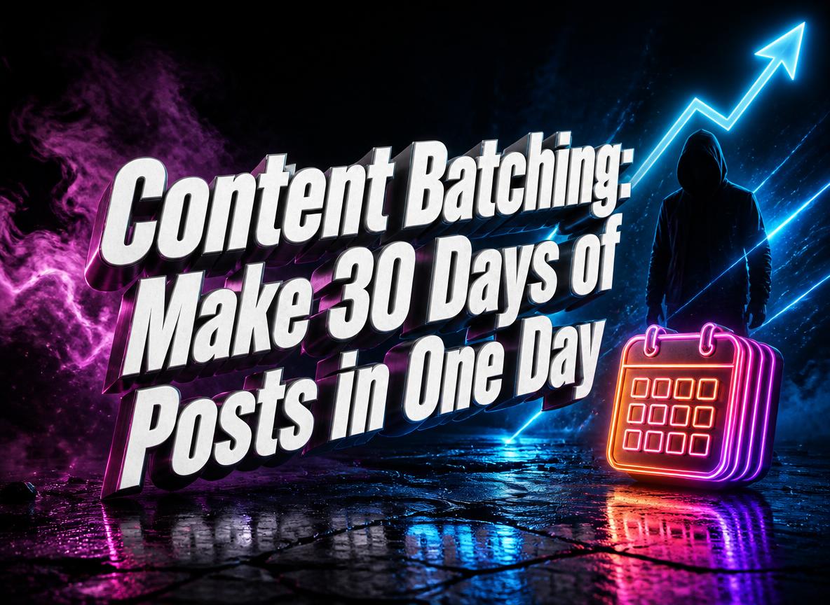 Content Batching: Make 30 Days of Posts in One Day